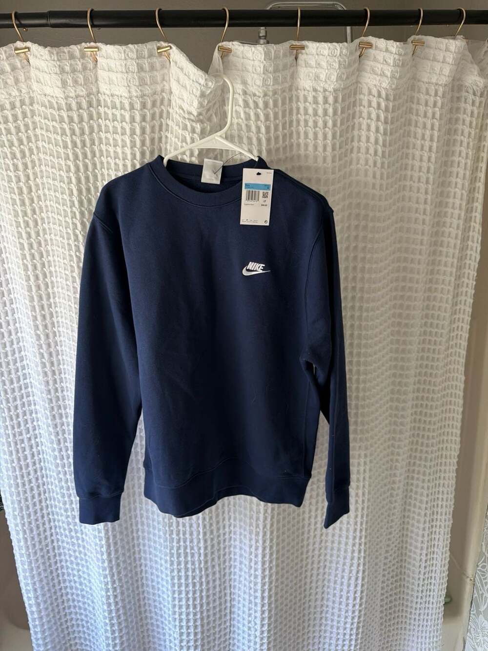Nike Men's Sportswear Club Fleece Crewneck Sweatshirt - Navy Blue